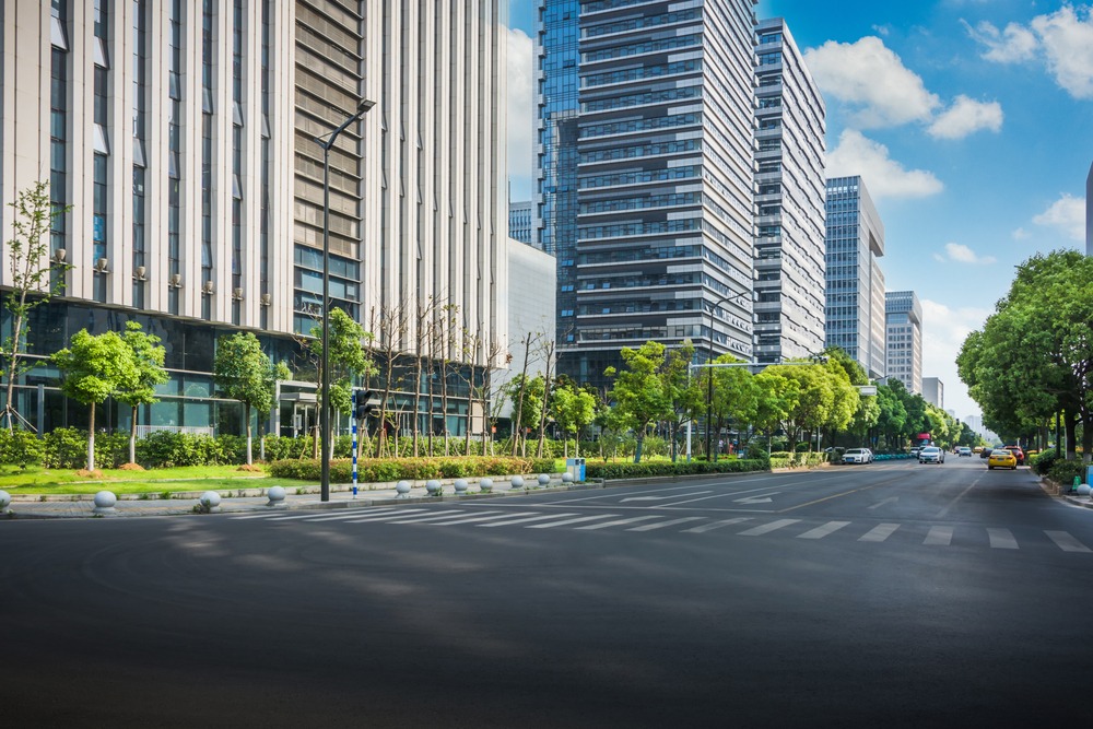 Cityscape,Office,Buildings,With,Modern,Corporate,Architecture,-,Business,And